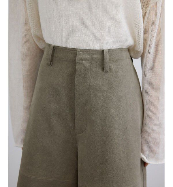 SALON adam et rope'「ウルトラスエードハーフパンツ / Ultrasuede(R)」|チノ|