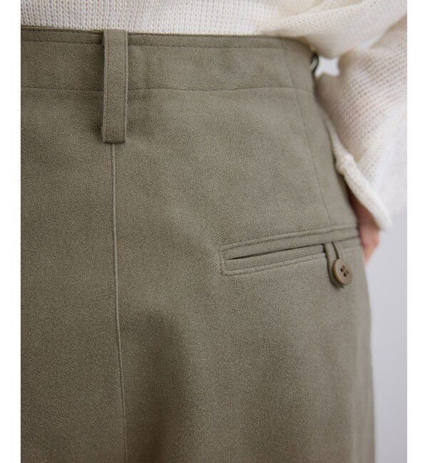 SALON adam et rope'「ウルトラスエードハーフパンツ / Ultrasuede(R)」|チノ|