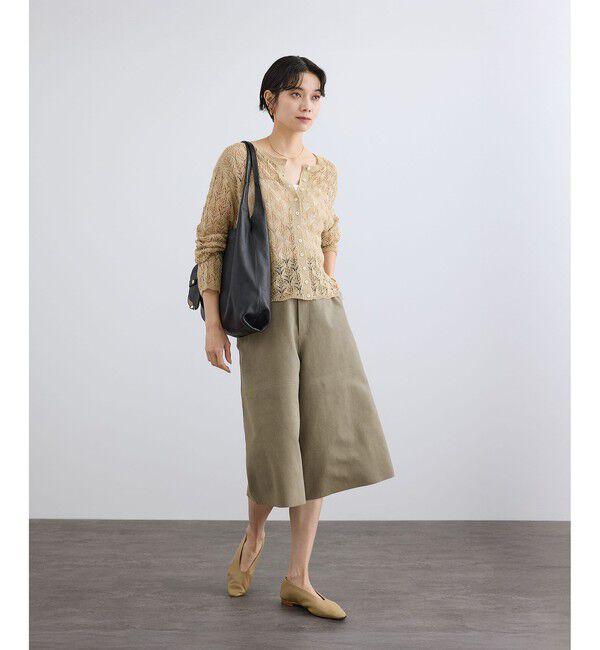 SALON adam et rope'「ウルトラスエードハーフパンツ / Ultrasuede(R)」|チノ|