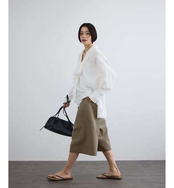 SALON adam et rope'「ウルトラスエードハーフパンツ / Ultrasuede(R)」|チノ|