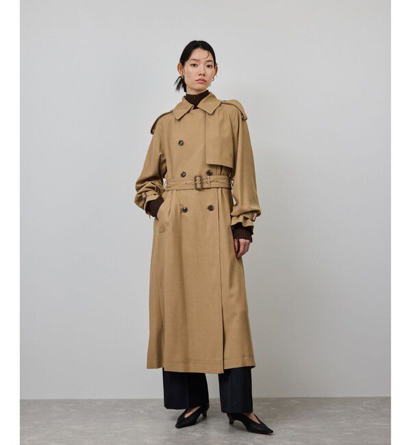 ROPE「【MANTECO(マンテコ)】テンセルウールトレンチコート」|トレンチコート|