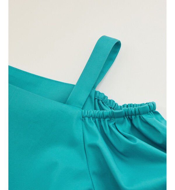 ROPE「【洗える】コットンサテンオフショルダーブラウス」|シャツ・ブラウス|