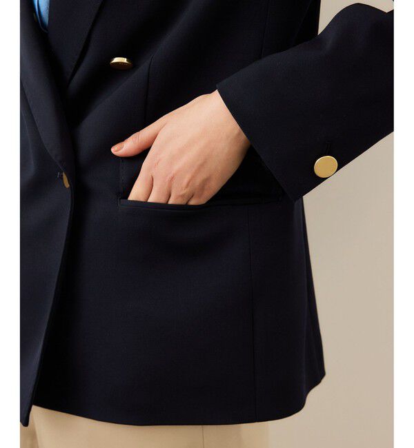 ROPE「ストレッチ金ボタンブレザージャケット」|テーラードジャケット|