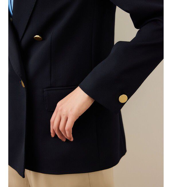 ROPE「ストレッチ金ボタンブレザージャケット」|テーラードジャケット|