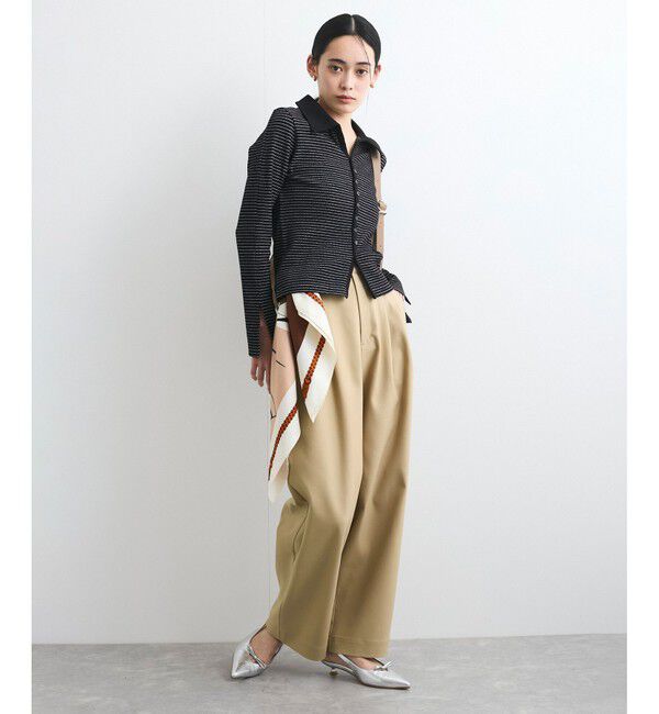 VIS「【洗える/防シワ】チノライクグルカワイドパンツ」|チノ|