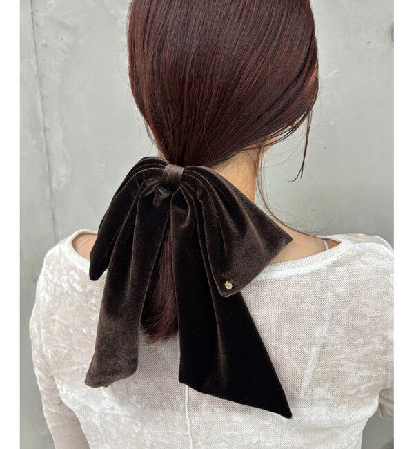 VIS「ビックベロアリボンヘアカフ」|ヘアバンド|