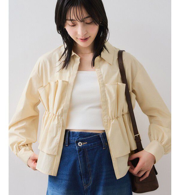 VIS「ビスチェドッキングシャツ/イージーケア」|シャツ・ブラウス|