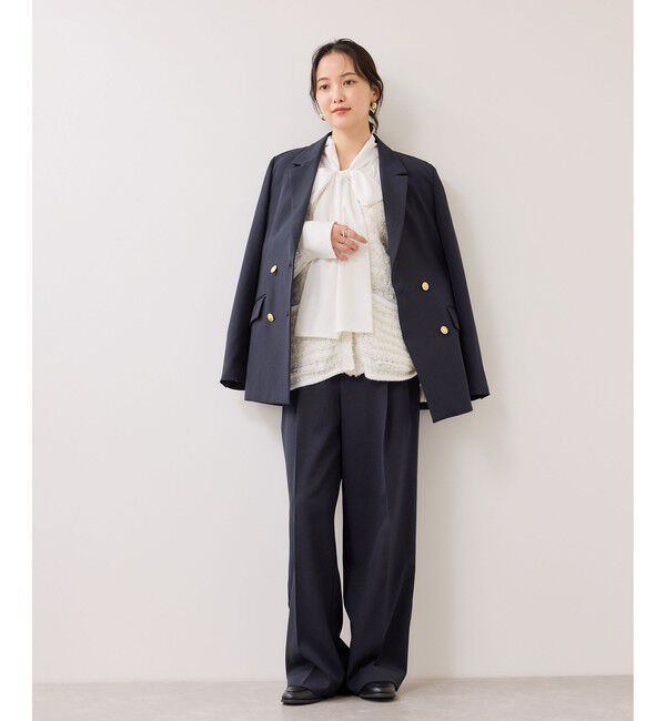 VIS「ツイードニットベスト/イージーケア」|ベスト・ジレ|