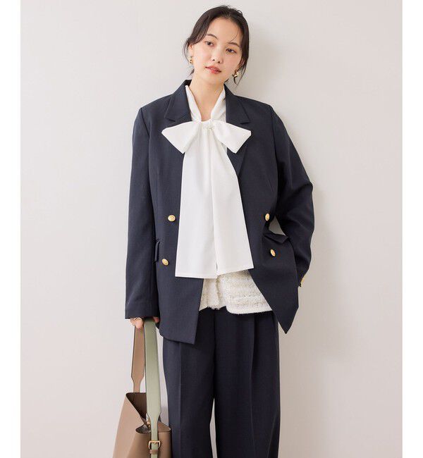 VIS「ツイードニットベスト/イージーケア」|ベスト・ジレ|