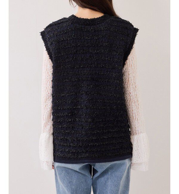 VIS「ツイードニットベスト/イージーケア」|ベスト・ジレ|