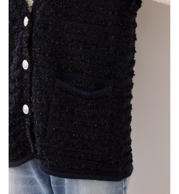VIS「ツイードニットベスト/イージーケア」|ベスト・ジレ|