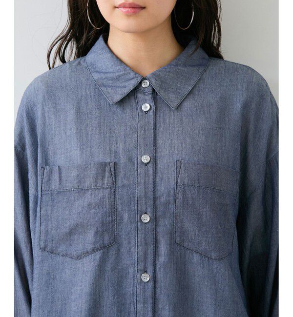VIS「シアーデニムシャツ」|シャツ・ブラウス|