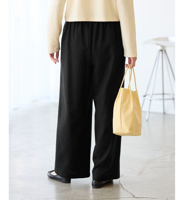 Rope&rsquo;Picnic「【3サイズ展開】きれいめイージーワイドパンツ」|チノ|