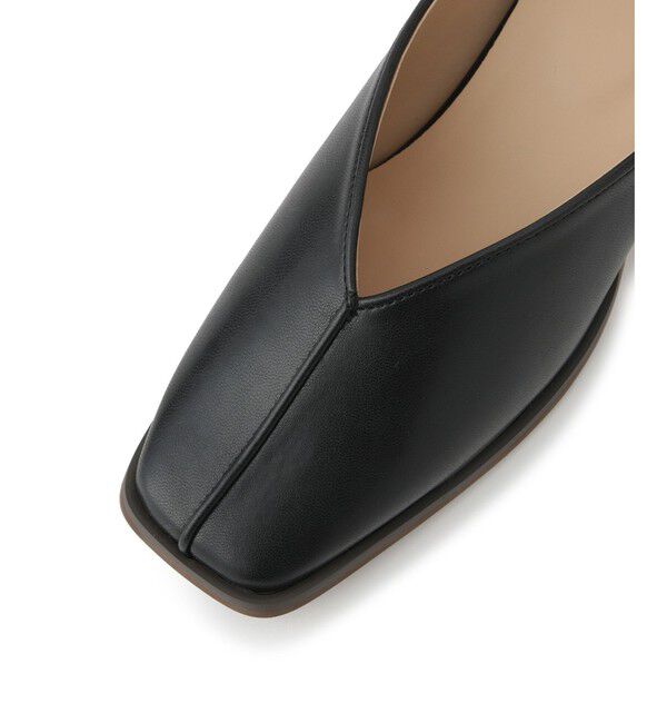 ROPE PICNIC PASSAGE「スクエアトゥセンターシーム甲深バブーシュ」|パンプス|