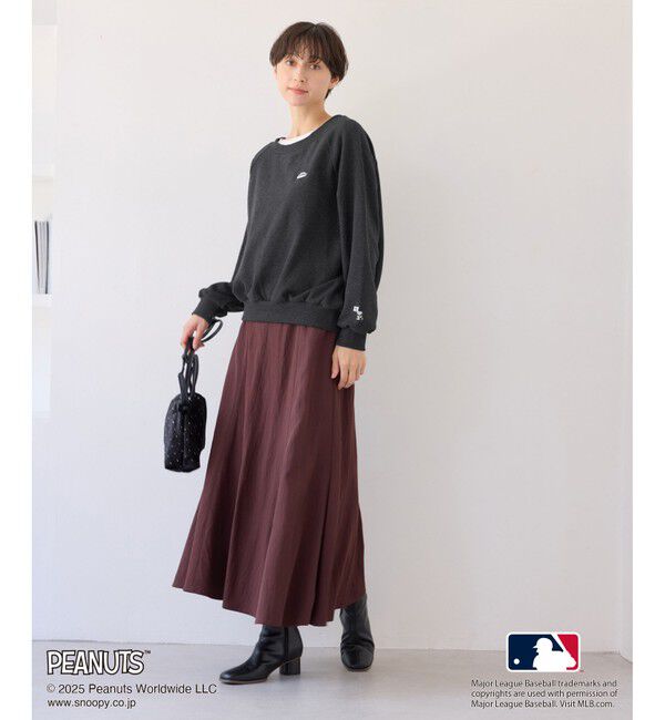 Rope&rsquo;Picnic「【PEANUTS&times;MLB COLLECTION by ROPE' PICNIC】オフショルスウェット」|スウェット・ジャージ|