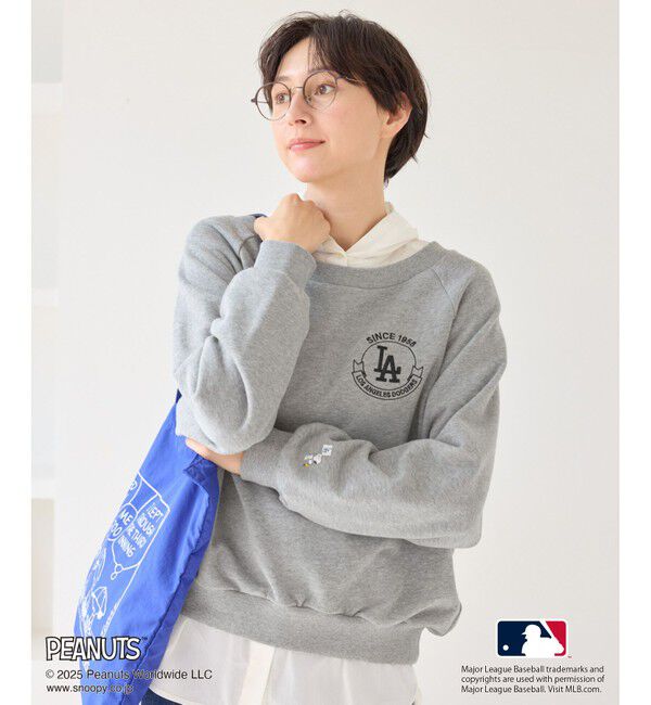 Rope&rsquo;Picnic「【PEANUTS&times;MLB COLLECTION by ROPE' PICNIC】オフショルスウェット」|スウェット・ジャージ|
