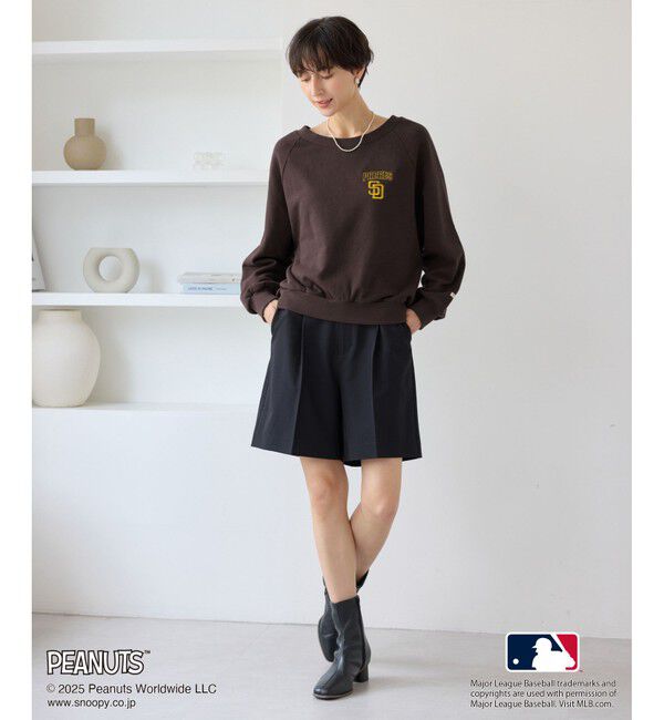Rope&rsquo;Picnic「【PEANUTS&times;MLB COLLECTION by ROPE' PICNIC】オフショルスウェット」|スウェット・ジャージ|