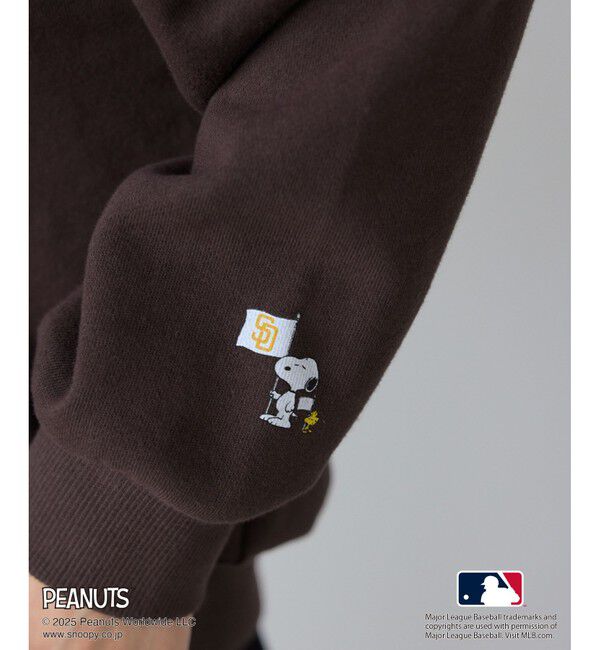 Rope&rsquo;Picnic「【PEANUTS&times;MLB COLLECTION by ROPE' PICNIC】オフショルスウェット」|スウェット・ジャージ|