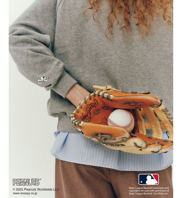 Rope&rsquo;Picnic「【PEANUTS&times;MLB COLLECTION by ROPE' PICNIC】オフショルスウェット」|スウェット・ジャージ|