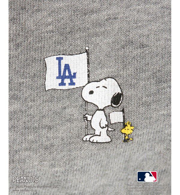 Rope&rsquo;Picnic「【PEANUTS&times;MLB COLLECTION by ROPE' PICNIC】オフショルスウェット」|スウェット・ジャージ|