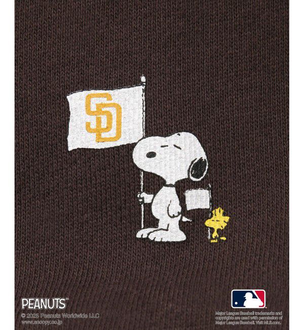 Rope&rsquo;Picnic「【PEANUTS&times;MLB COLLECTION by ROPE' PICNIC】オフショルスウェット」|スウェット・ジャージ|