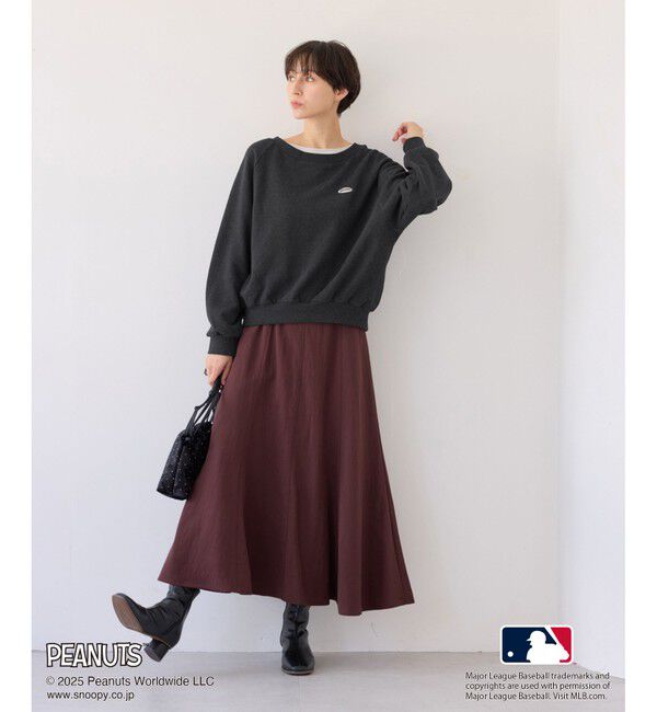 Rope&rsquo;Picnic「【PEANUTS&times;MLB COLLECTION by ROPE' PICNIC】オフショルスウェット」|スウェット・ジャージ|