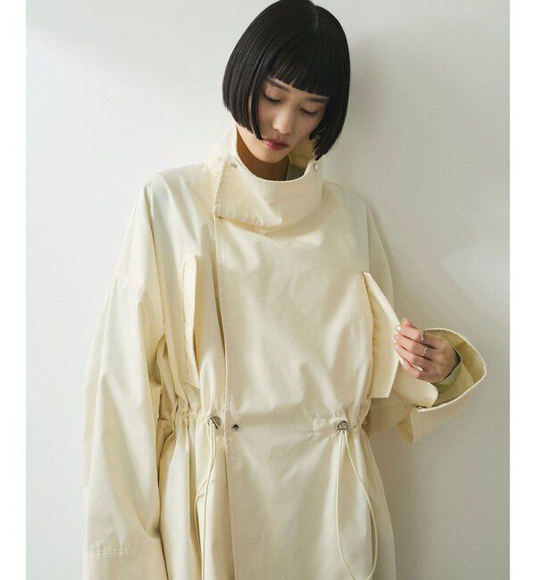 ADAM ET ROPE'「【WEB限定】スタンドカラーハーフモッズコート」|ミリタリー・モッズコート|