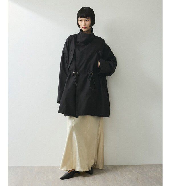 ADAM ET ROPE'「【WEB限定】スタンドカラーハーフモッズコート」|ミリタリー・モッズコート|