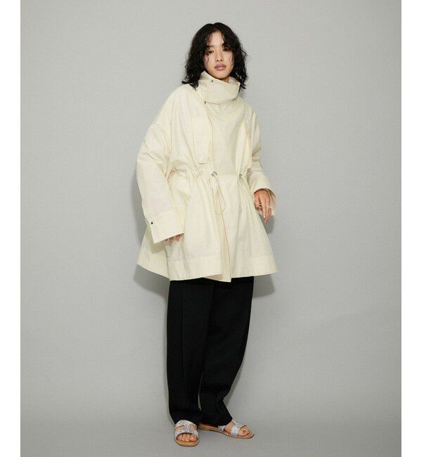 ADAM ET ROPE'「【WEB限定】スタンドカラーハーフモッズコート」|ミリタリー・モッズコート|