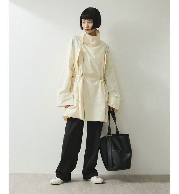 ADAM ET ROPE'「【WEB限定】スタンドカラーハーフモッズコート」|ミリタリー・モッズコート|