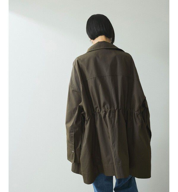 ADAM ET ROPE'「【WEB限定】スタンドカラーハーフモッズコート」|ミリタリー・モッズコート|