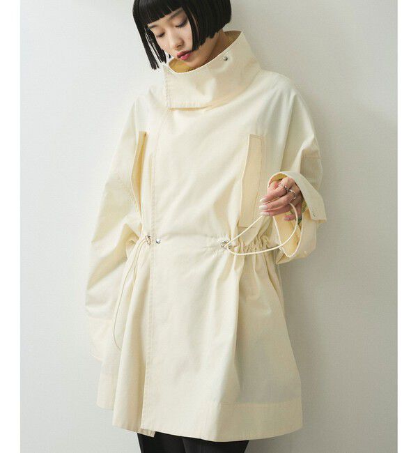 ADAM ET ROPE'「【WEB限定】スタンドカラーハーフモッズコート」|ミリタリー・モッズコート|