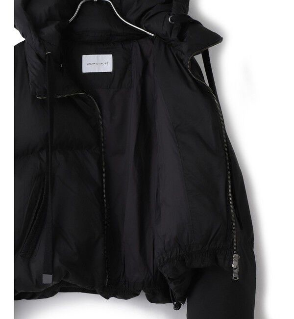 ADAM ET ROPE'「【サステナブル】2WAYフーディショートダウン/撥水」|ダウン|