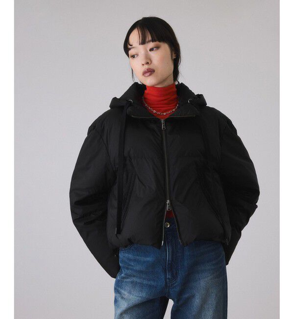 ADAM ET ROPE'「【サステナブル】2WAYフーディショートダウン/撥水」|ダウン|