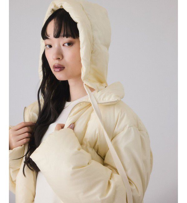 ADAM ET ROPE'「【サステナブル】2WAYフーディショートダウン/撥水」|ダウン|