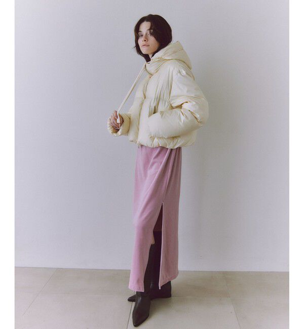 ADAM ET ROPE'「【サステナブル】2WAYフーディショートダウン/撥水」|ダウン|