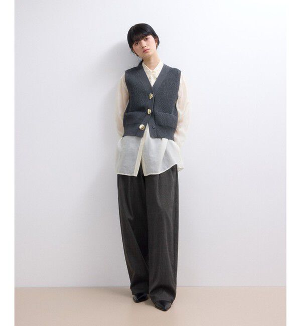 ADAM ET ROPE'「【WEB限定】チェックバレルパンツ」|チノ|