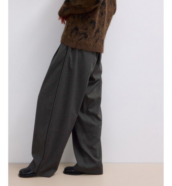 ADAM ET ROPE'「【WEB限定】チェックバレルパンツ」|チノ|