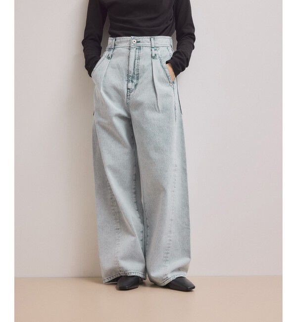 ADAM ET ROPE'「【WEB限定】・【サステナブル】ディープライズワイドデニム」|デニム|
