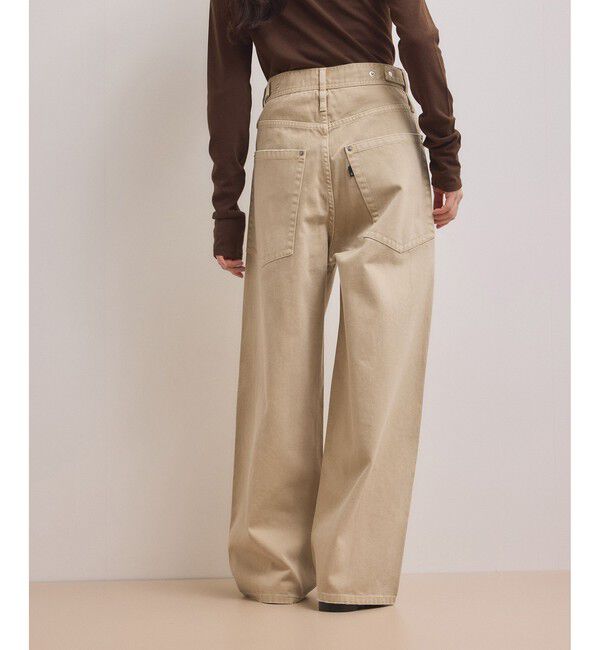 ADAM ET ROPE'「【WEB限定】・【サステナブル】ディープライズワイドデニム」|デニム|ベージュ系(29)