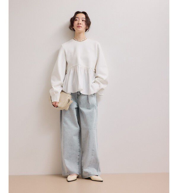 ADAM ET ROPE'「【WEB限定】・【サステナブル】ディープライズワイドデニム」|デニム|