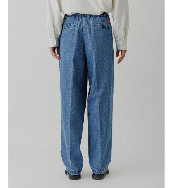 ADAM ET ROPE'「ワイド イージー ブリーチ デニムパンツ / ADAM ET ROPE' JEANS -GRID-」|デニム|