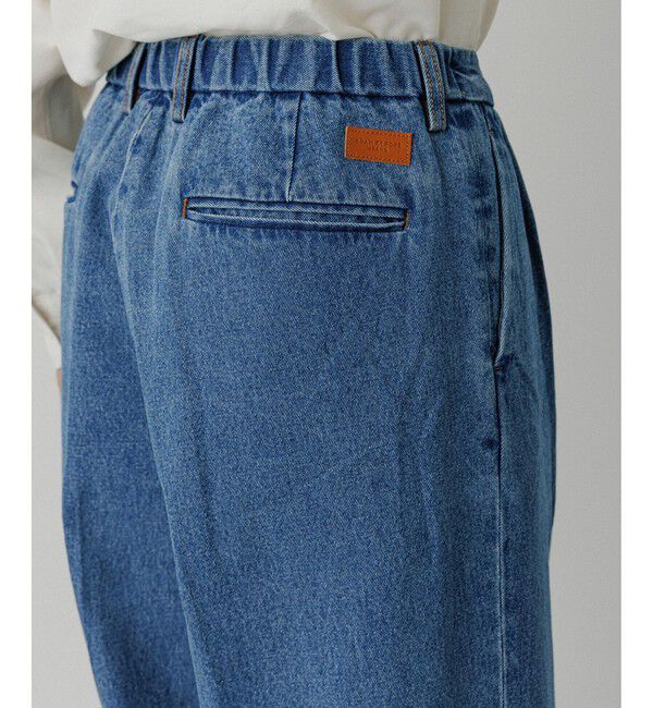 ADAM ET ROPE'「ワイド イージー ブリーチ デニムパンツ / ADAM ET ROPE' JEANS -GRID-」|デニム|