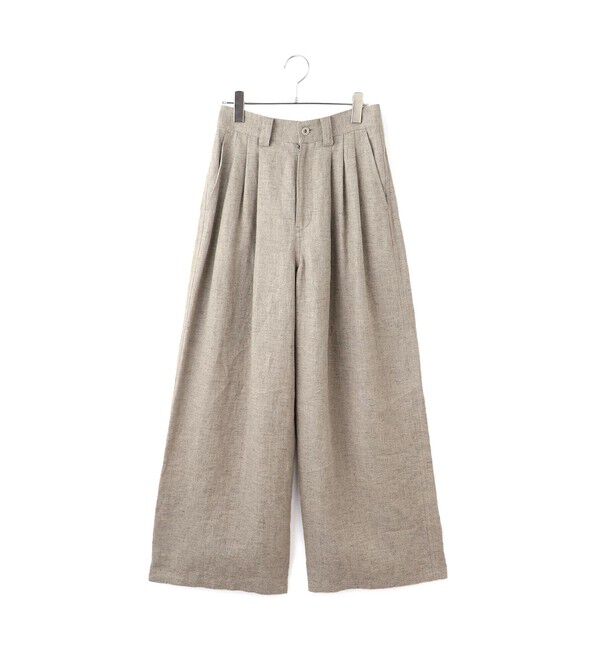 ADAM ET ROPE'「リネンタックパンツ」|チノ|