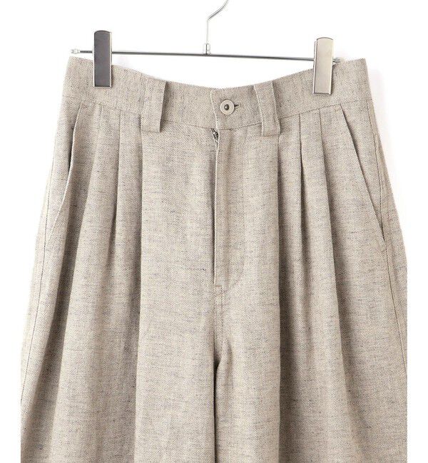 ADAM ET ROPE'「リネンタックパンツ」|チノ|