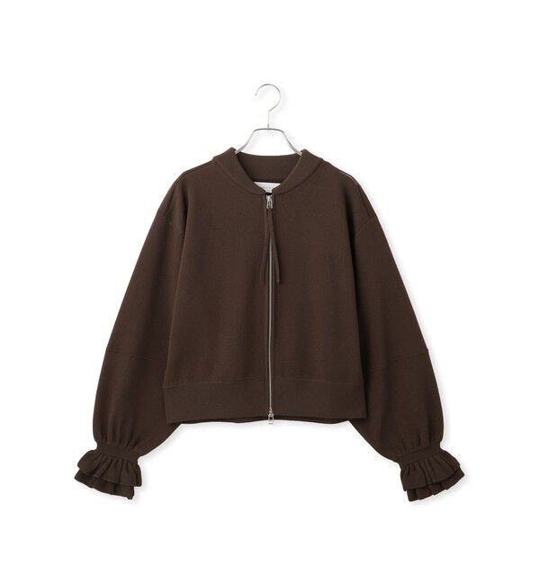 ADAM ET ROPE'「ダブルニットジップカーディガン」|カーディガン|