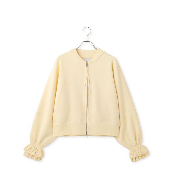 ADAM ET ROPE'「ダブルニットジップカーディガン」|カーディガン|