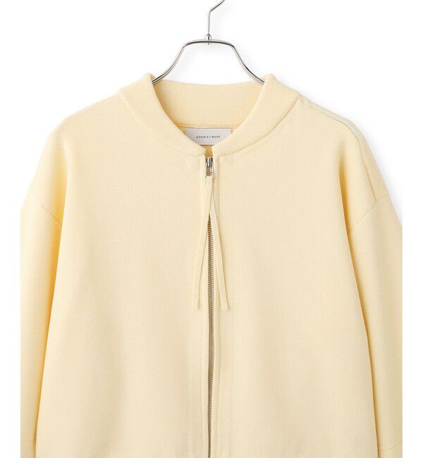 ADAM ET ROPE'「ダブルニットジップカーディガン」|カーディガン|