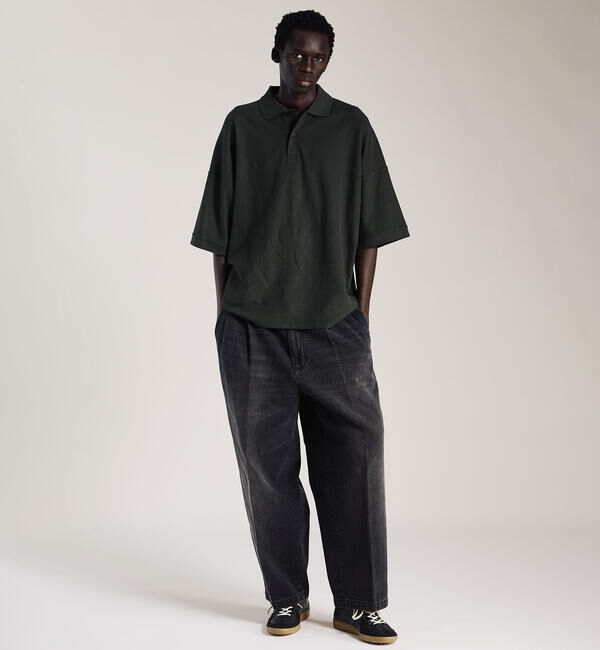  「FARAH | ツータック ワイドデニムパンツ MEN」|デニム|