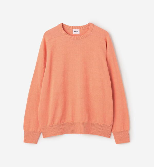 Morris & Sons「MORRIS & SONS | コットン サドルショルダーニット MEN」|ニット・セーター|ORANGE